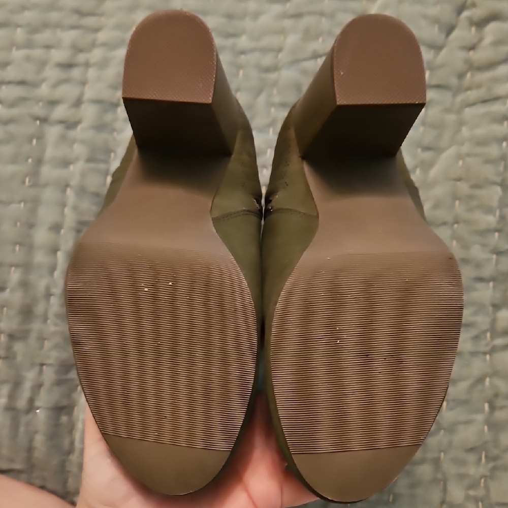 Torrid Green Ankle Booties with Side Zipper - Picture 5 of 9